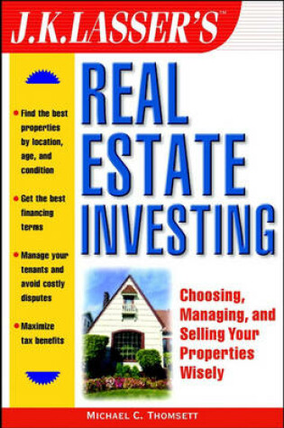 Cover of J.K.Lasser's Real Estate Investing