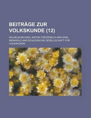 Book cover for Beitrage Zur Volkskunde (12)