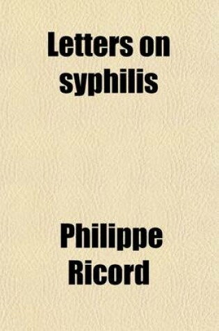 Cover of Letters on Syphilis