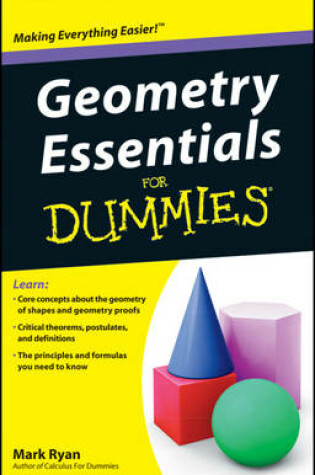 Cover of Geometry Essentials For Dummies