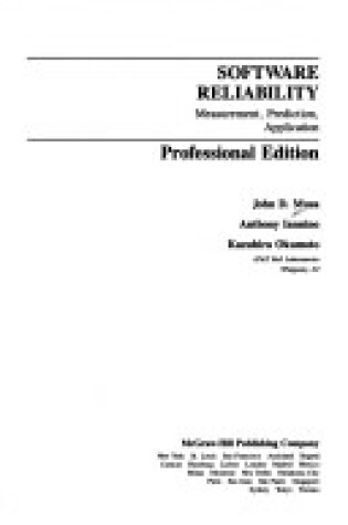 Cover of Software Reliability