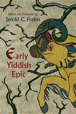 Book cover for Early Yiddish Epic