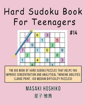 Book cover for Hard Sudoku Book For Teenagers #14