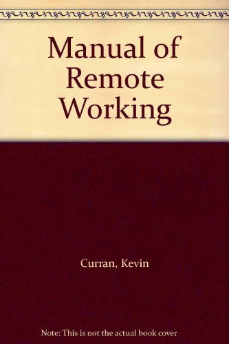 Book cover for Manual of Remote Working