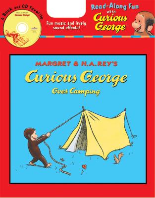 Book cover for Curious George Goes Camping Book and  CD