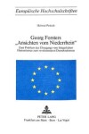 Book cover for Georg Forsters -Ansichten Vom Niederrhein-