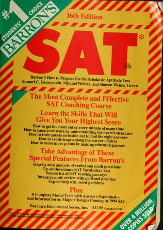 Book cover for How to Prepare for the Scholastic Aptitude Test, SAT