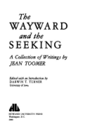 Cover of The Wayward and the Seeking