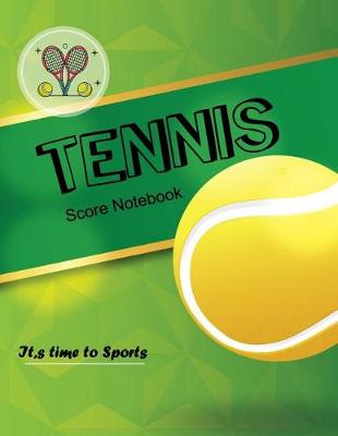 Book cover for Tennis Score Notebook