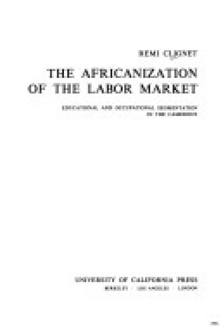 Cover of Africanization of the Labour Market