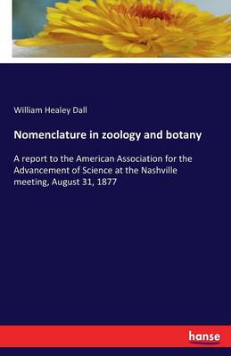 Book cover for Nomenclature in zoology and botany
