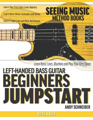 Book cover for Left-Handed Bass Guitar Beginners Jumpstart