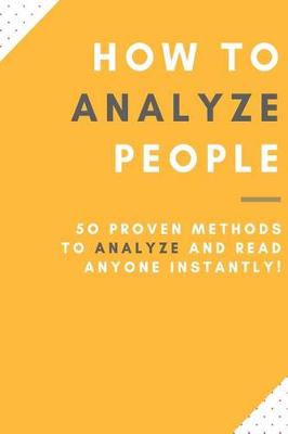 Book cover for How To Analyze People