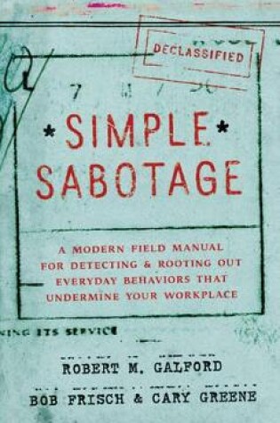 Cover of Simple Sabotage