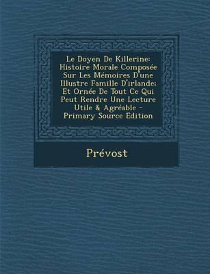 Book cover for Le Doyen de Killerine