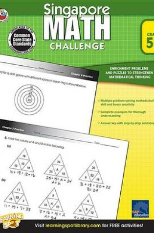Cover of Singapore Math Challenge, Grades 5 - 8