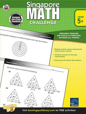 Book cover for Singapore Math Challenge, Grades 5 - 8