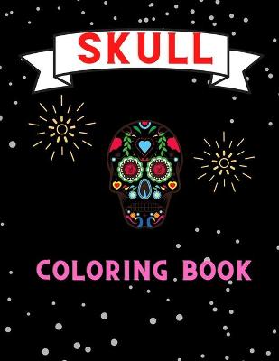 Book cover for Skull coloring book