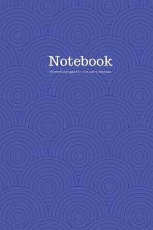 Cover of Notebook 100 Sheet/200 Pages 8.5 X 11 In.-Wide Ruled-Blue