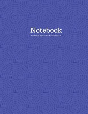 Book cover for Notebook 100 Sheet/200 Pages 8.5 X 11 In.-Wide Ruled-Blue