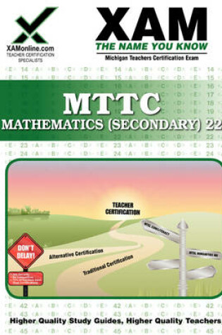 Cover of Mttc Mathematics (Secondary) 22 Teacher Certification Test Prep Study Guide