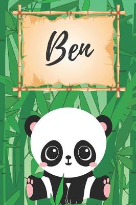 Book cover for Ben Notizbuch Panda / Malbuch / Kritzelbuch / Tagebuch / Journal / DIN A5 / Geschenke