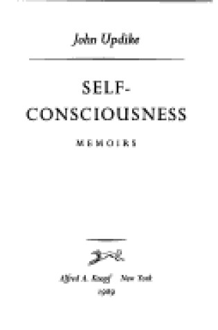 Cover of Self-Consciousness