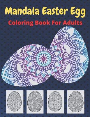 Book cover for Mandala Easter Egg Coloring Book