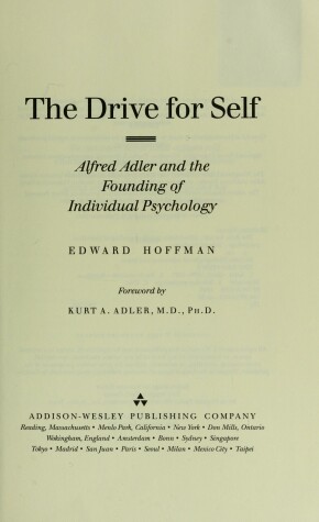 Book cover for Drive for Self: Alfred Adler and the Founding of Individual Psychology