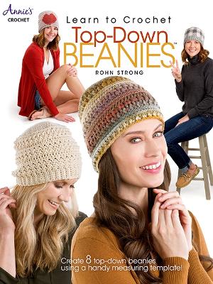 Book cover for Learn to Crochet Top-Down Beanies