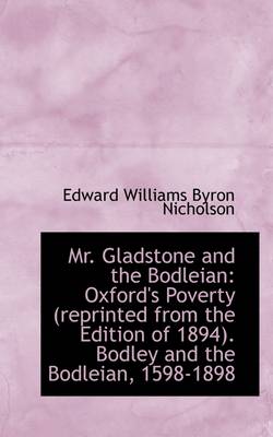 Book cover for Mr. Gladstone and the Bodleian