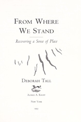 Cover of From Where We Stand