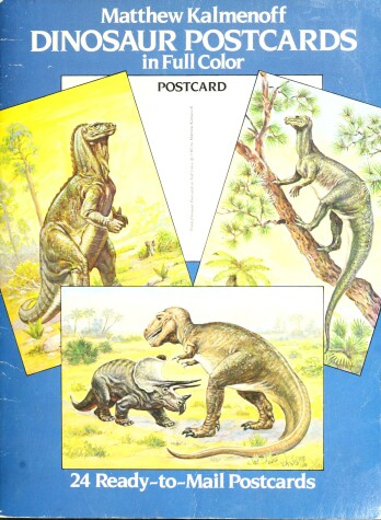 Book cover for Dinosaur Postcards in Full-Colour