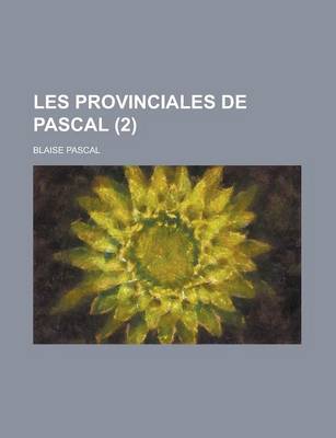 Book cover for Les Provinciales de Pascal (2)