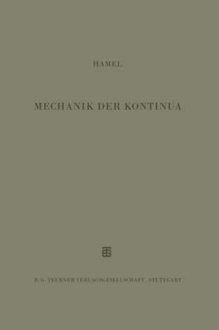 Cover of Mechanik Der Kontinua