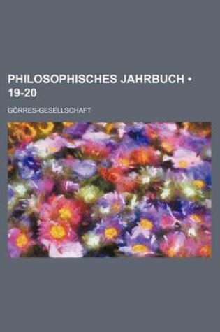 Cover of Philosophisches Jahrbuch (19-20)