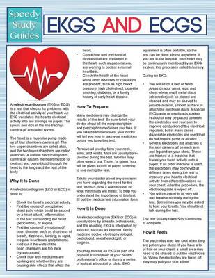 Cover of EKGS and ECGS (Speedy Study Guides)