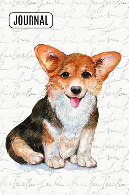 Cover of Lined Journal Notebook Cute Corgi Dog