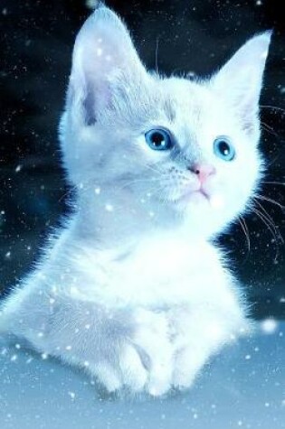 Cover of Journal Notebook For Cat Lovers White Kitten
