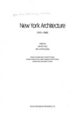 Cover of New York Architecture, 1970-1990