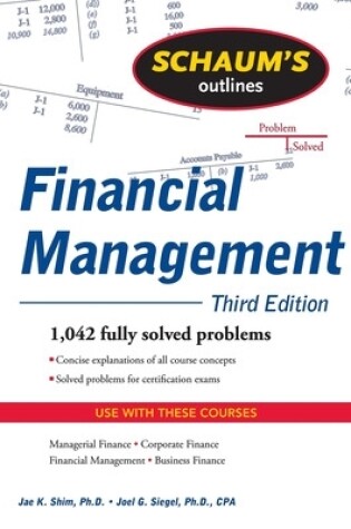 Cover of Schaum's Outline of Financial Management, Third Edition