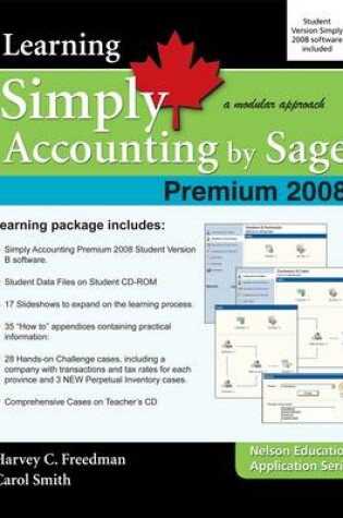 Cover of Learning Simply Accounting by Sage Premium 2008