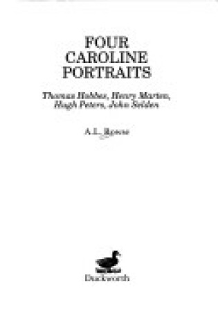 Cover of Four Caroline Portraits