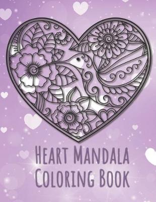 Book cover for Heart Mandala Coloring Book