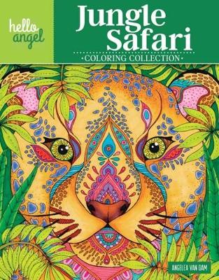 Book cover for Hello Angel Jungle Safari Coloring Collection