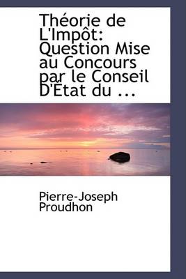 Book cover for Theorie de L'Impot