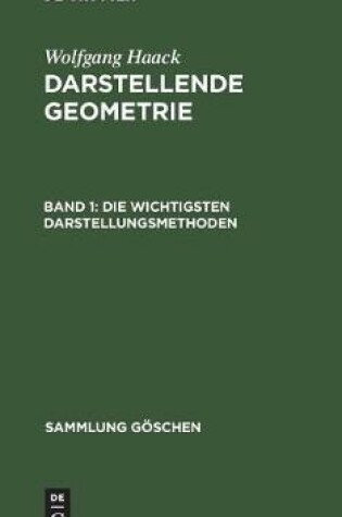 Cover of Die wichtigsten Darstellungsmethoden