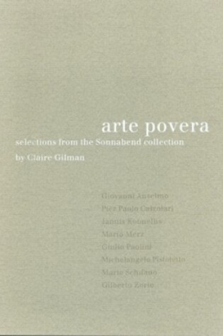 Cover of Arte Povera – Selections from the Sonnabend Collection