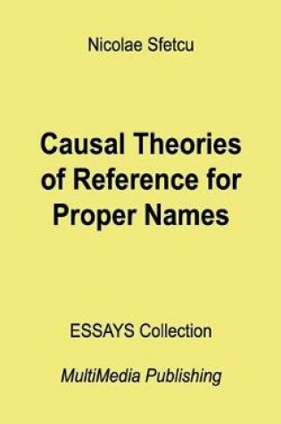 Cover of Causal Theories of Reference for Proper Names