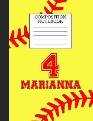 Book cover for Marianna 4 Composition Notebook